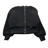 Liu Jo Felpa tinta unita Teddy con Cappuccio Nero per Bambina GF5066 NERO LIU JO 