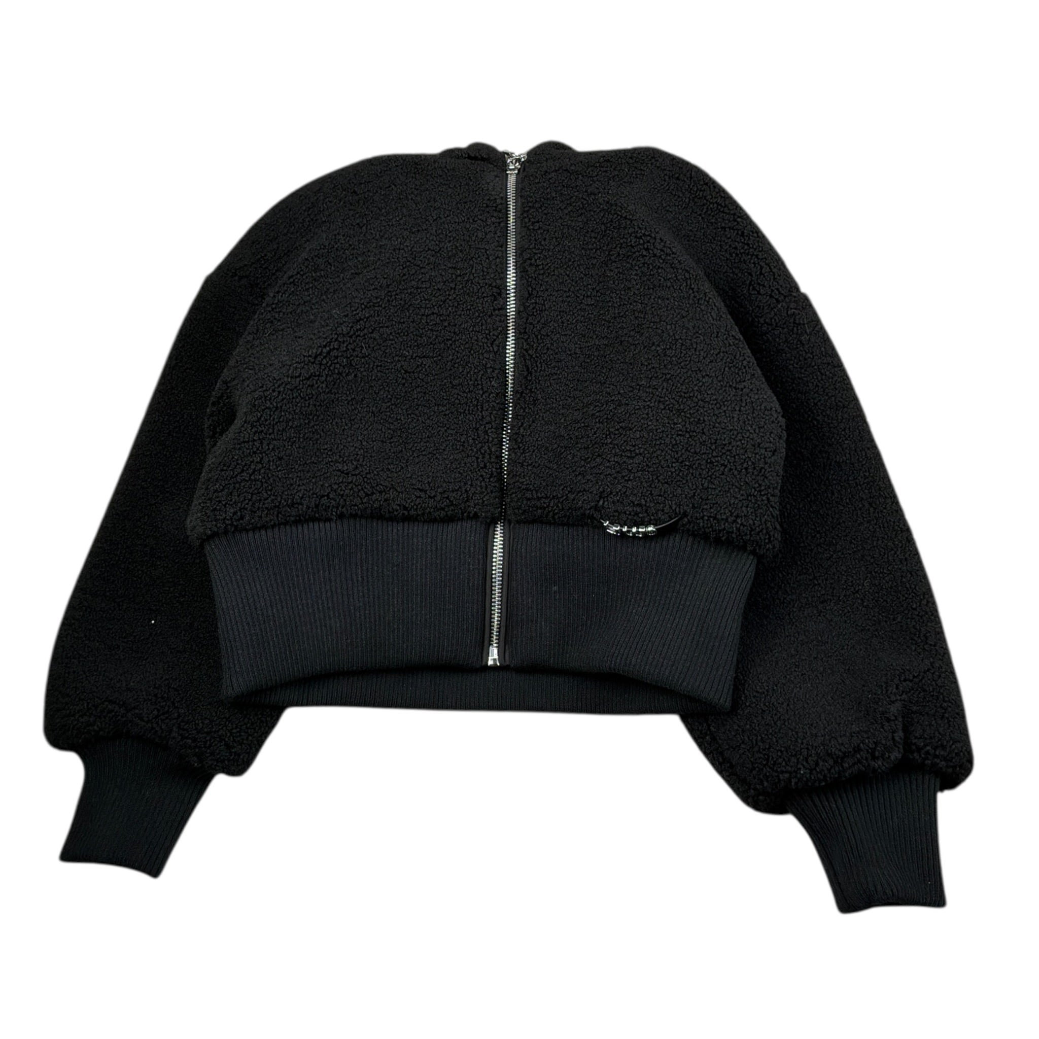 Liu Jo Felpa tinta unita Teddy con Cappuccio Nero per Bambina GF5066XX NERO LIU JO 