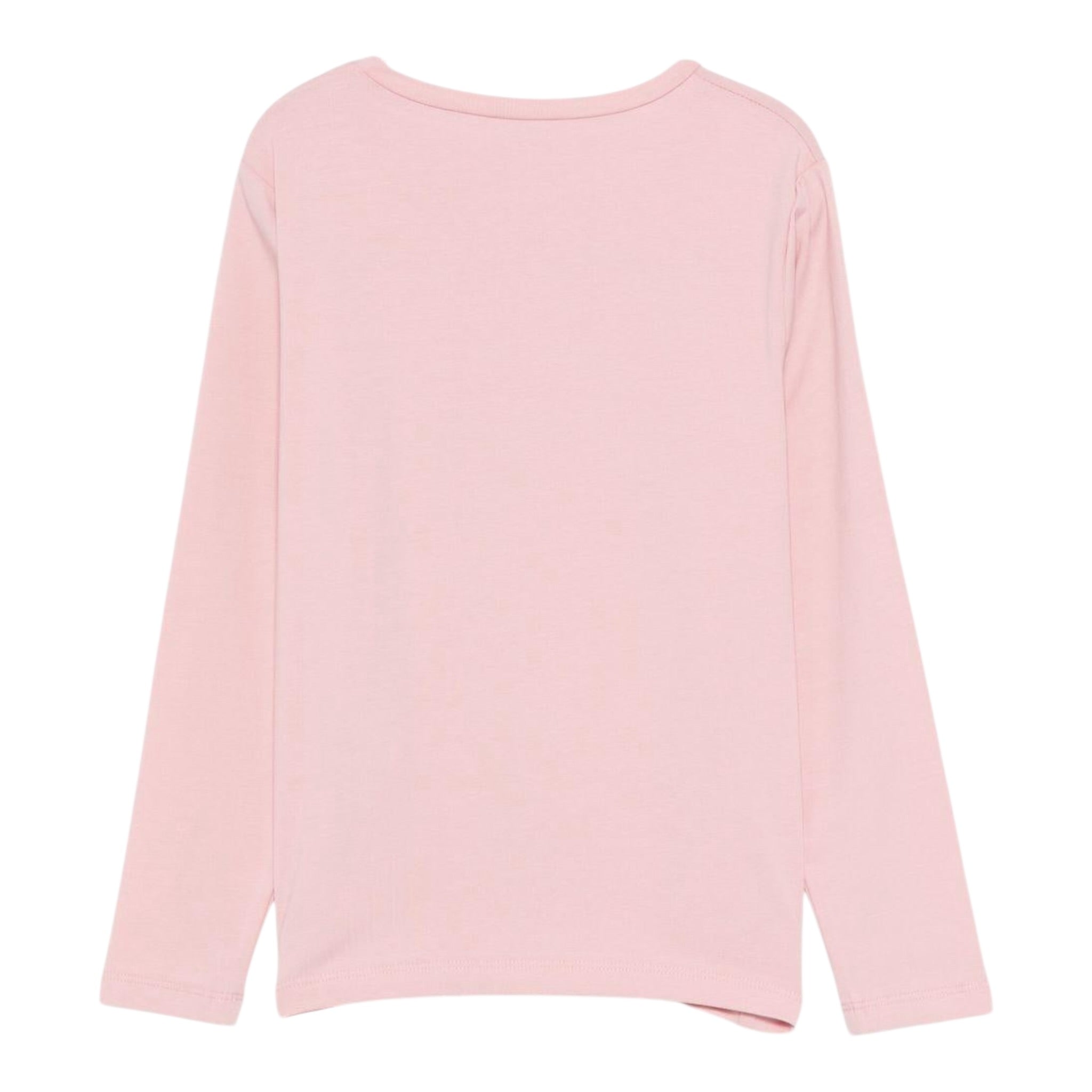 Liu Jo Shirt Girocollo tinta unita con Brillantini Rosa per Bambina GF5080 ROSA LIU JO 