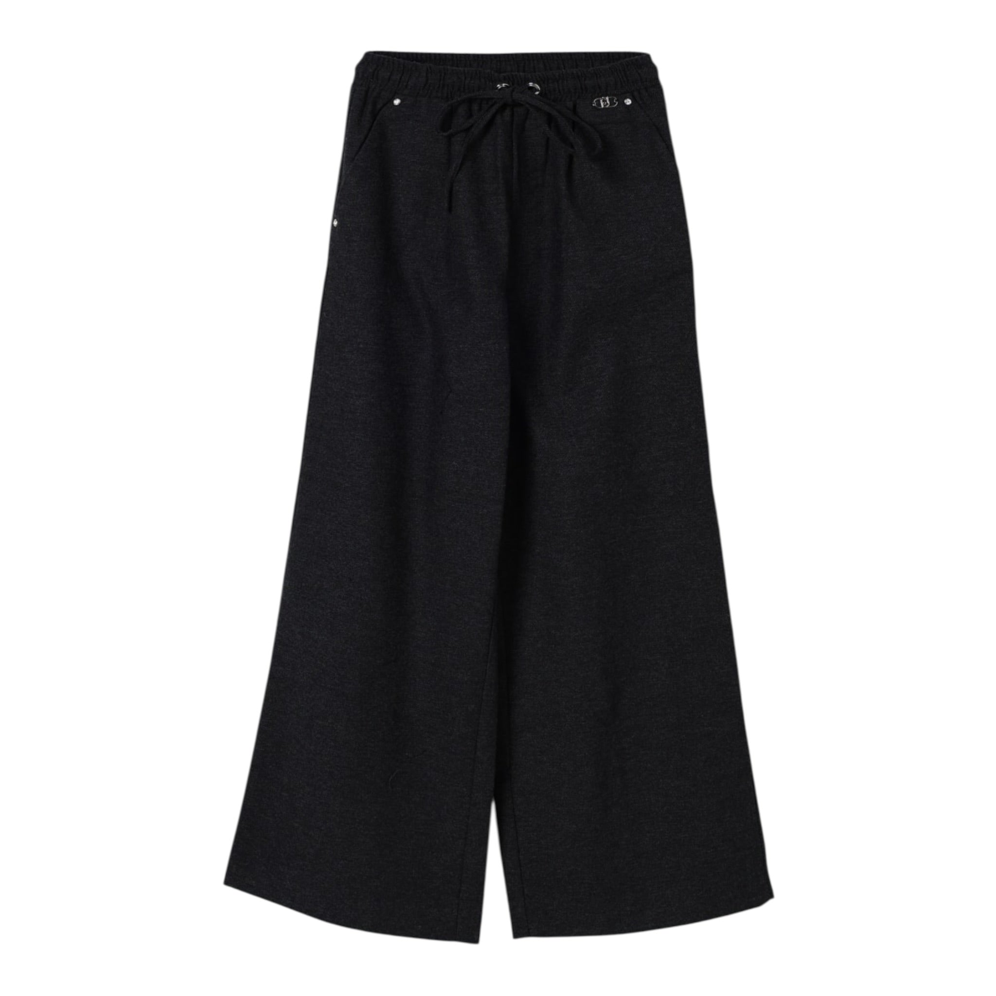 Liu Jo Pantalone tinta unita con Elastico In Vita Grigio per Bambina GF5098 GRIGIO LIU JO 