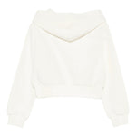 Liu Jo Felpa tinta unita con Cappuccio Panna per Bambina GF5147 PANNA LIU JO 
