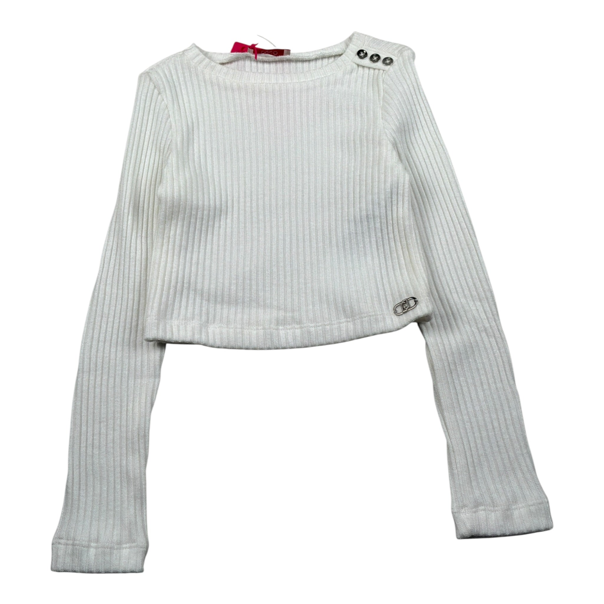 Liu Jo Maglia Girocollo tinta unita Panna per Bambina GF5177 PANNA LIU JO 
