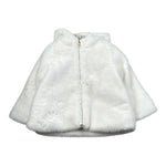 Liu Jo Giubbino tinta unita con Zip Cappuccio Bianco per Neonata HF3016 BIANCO LIU JO 