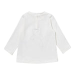Liu Jo Shirt Girocollo tinta unita con Stampa Panna per Neonata HF3080 PANNA LIU JO 