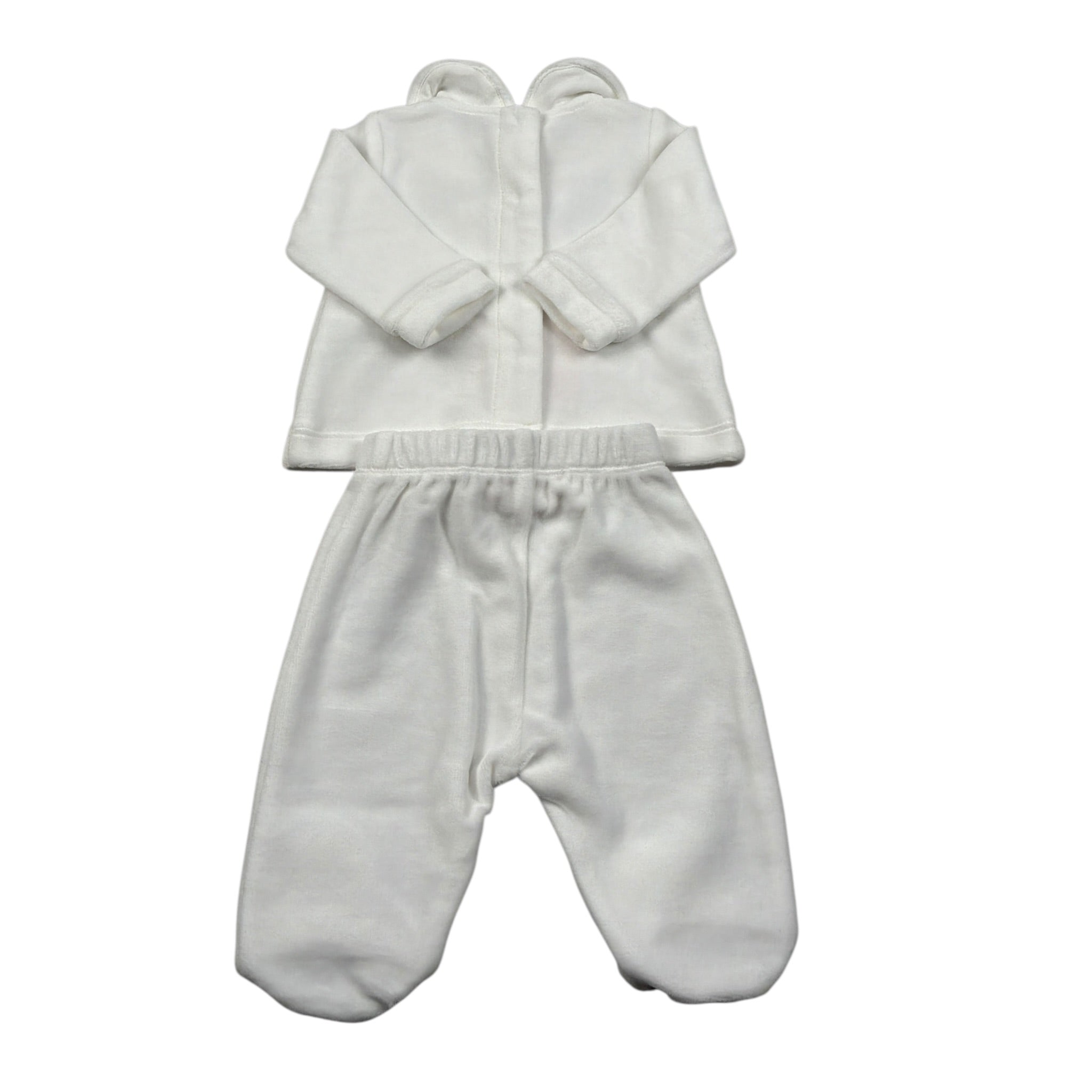 Liu Jo Completo 2 Pezzi Maglia-Ghettina In Ciniglia Bianco per Neonata HF5002 BIANCO LIU JO 