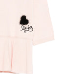 Liu Jo Abito Manica Lunga tinta unita con Cuori Rosa per Neonata HF5043X ROSA LIU JO 
