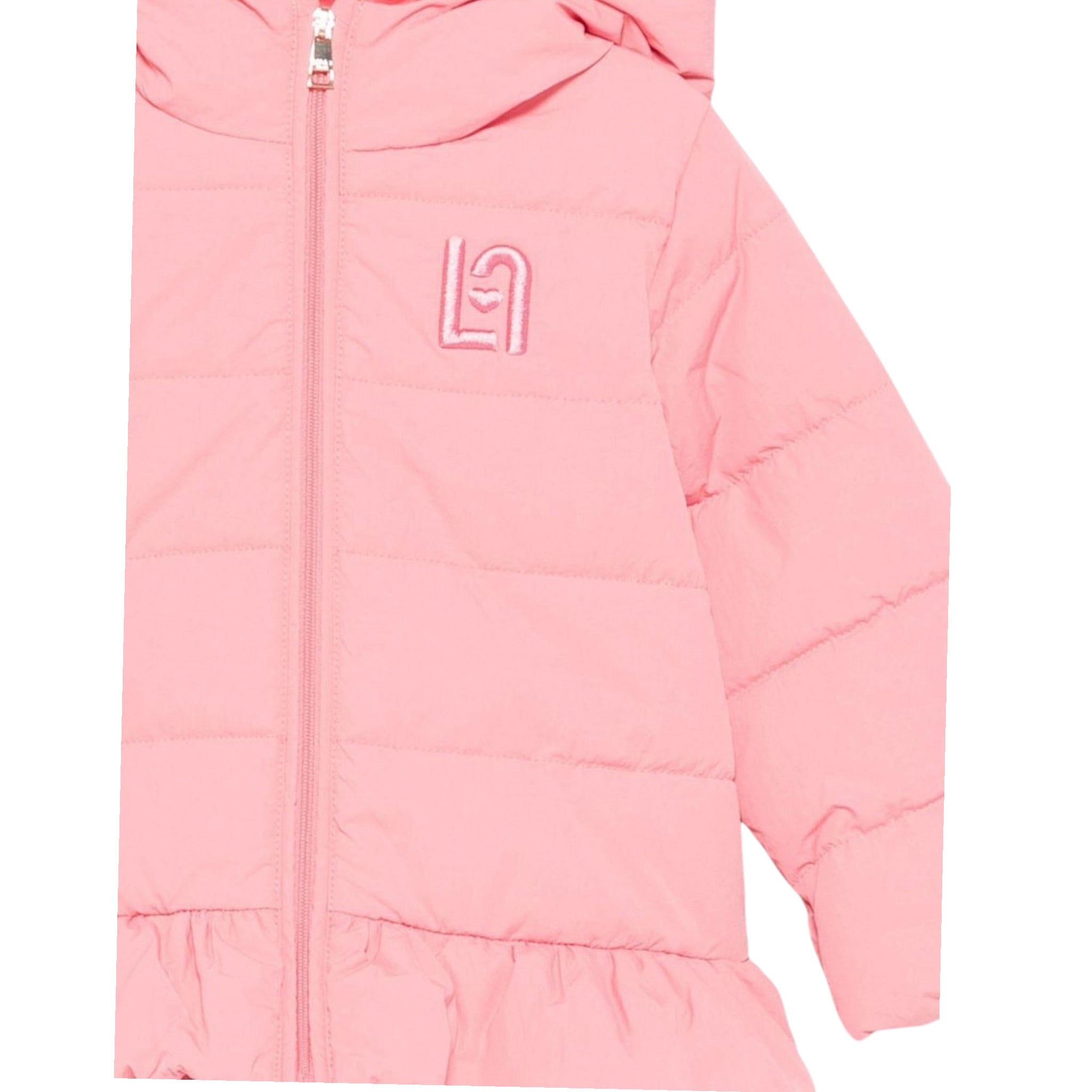 Liu Jo Giubbino tinta unita con Cappuccio Rosa per Neonata HF5054X ROSA LIU JO 