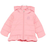 Liu Jo Giubbino tinta unita con Cappuccio Rosa per Neonata HF5054X ROSA LIU JO 