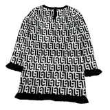 Liu Jo Abito Manica Lunga Stampa Fantasia Bianco per Neonata HF5055X BIANCO LIU JO 