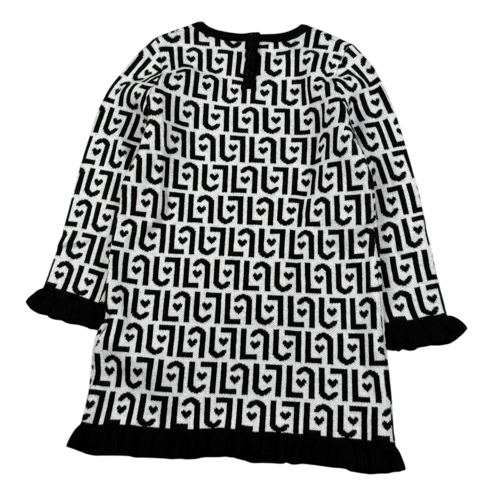 Liu Jo Abito Manica Lunga Stampa Fantasia Bianco per Neonata HF5055X BIANCO LIU JO 