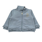 Liu Jo Felpa con Zip E Cappuccio tinta unita Azzurro per Neonata HF5063 AZZURRO LIU JO 