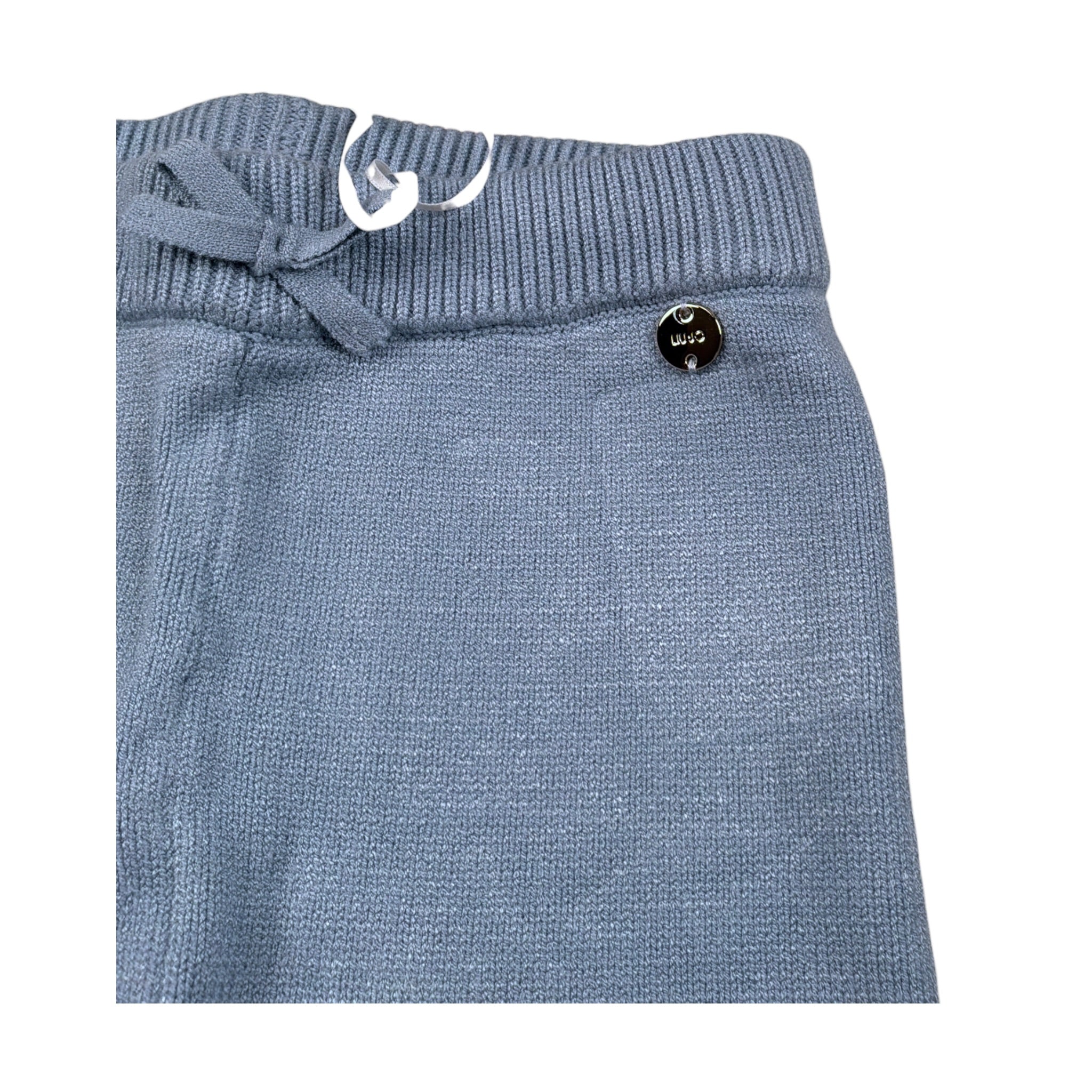 Liu Jo Pantalone tinta unita con Elastico In Vita Azzurro per Neonata HF5073XXX AZZURRO LIU JO 