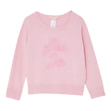 Liu Jo Maglia tinta unita con Ricamo Rosa per Neonata KA4035 ROSA LIU JO 