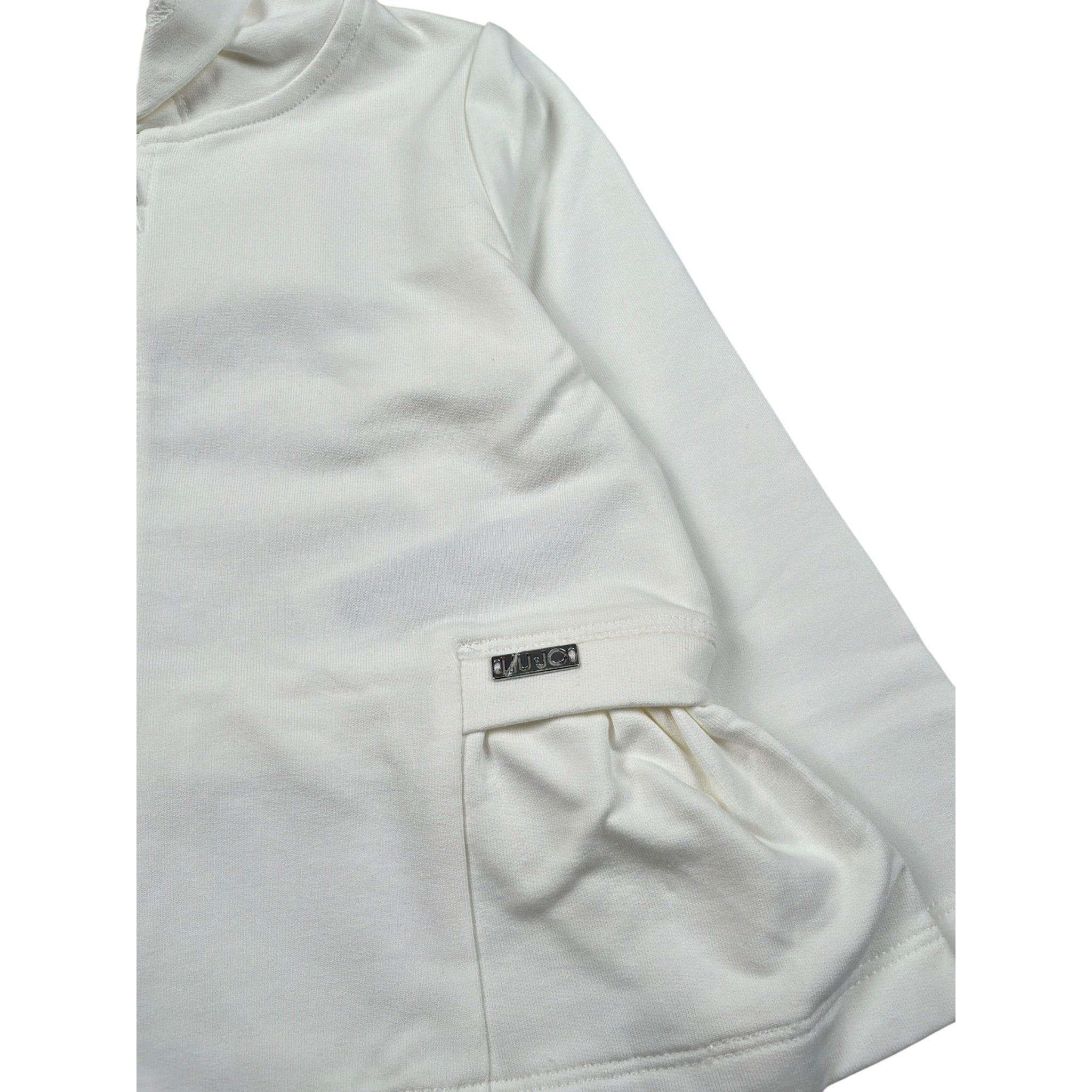 Liu Jo Felpa Xon Zip E Cappuccio tinta unita Bianco per Neonata KA4109N BIANCO LIU JO 