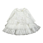 Liu Jo Abito tinta unita con Tulle Bianco per Neonata KF1029 BIANCO LIU JO 