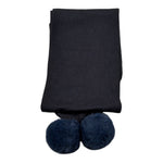 Liu Jo Sciarpa tinta unita con Pon Pon Blu per Bambina KF1164 BLU LIU JO 
