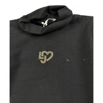 Liu Jo Shirt Collo Alto tinta unita con Logo Nero per Neonata KF4031 NERO LIU JO 