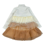 Liu Jo Abito tinta unita con Gonna In Tulle Panna per Neonata KF4045N PANNA LIU JO 