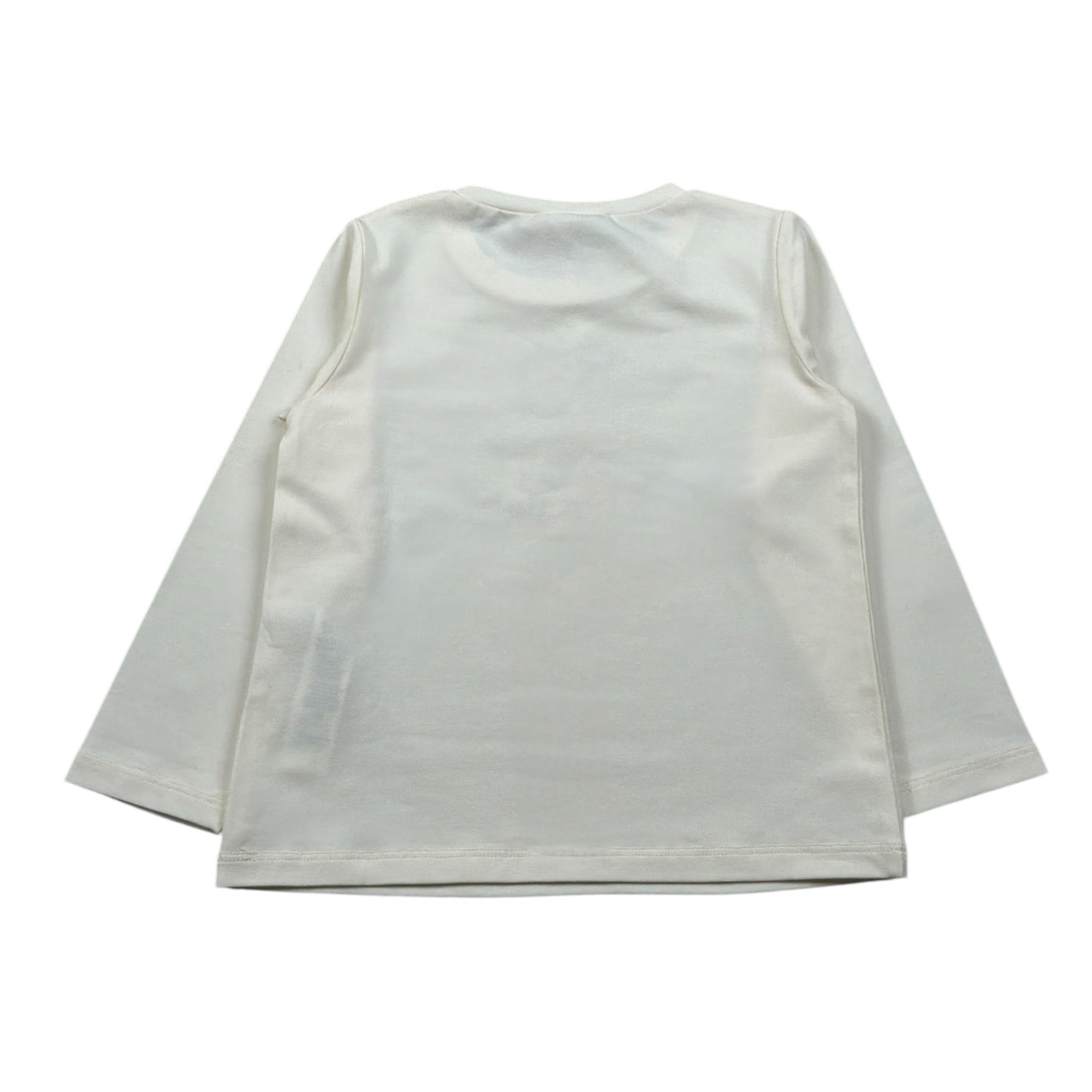 Liu Jo Shirt Girocollo tinta unita con Stampe Panna per Neonata KF4088 PANNA LIU JO 
