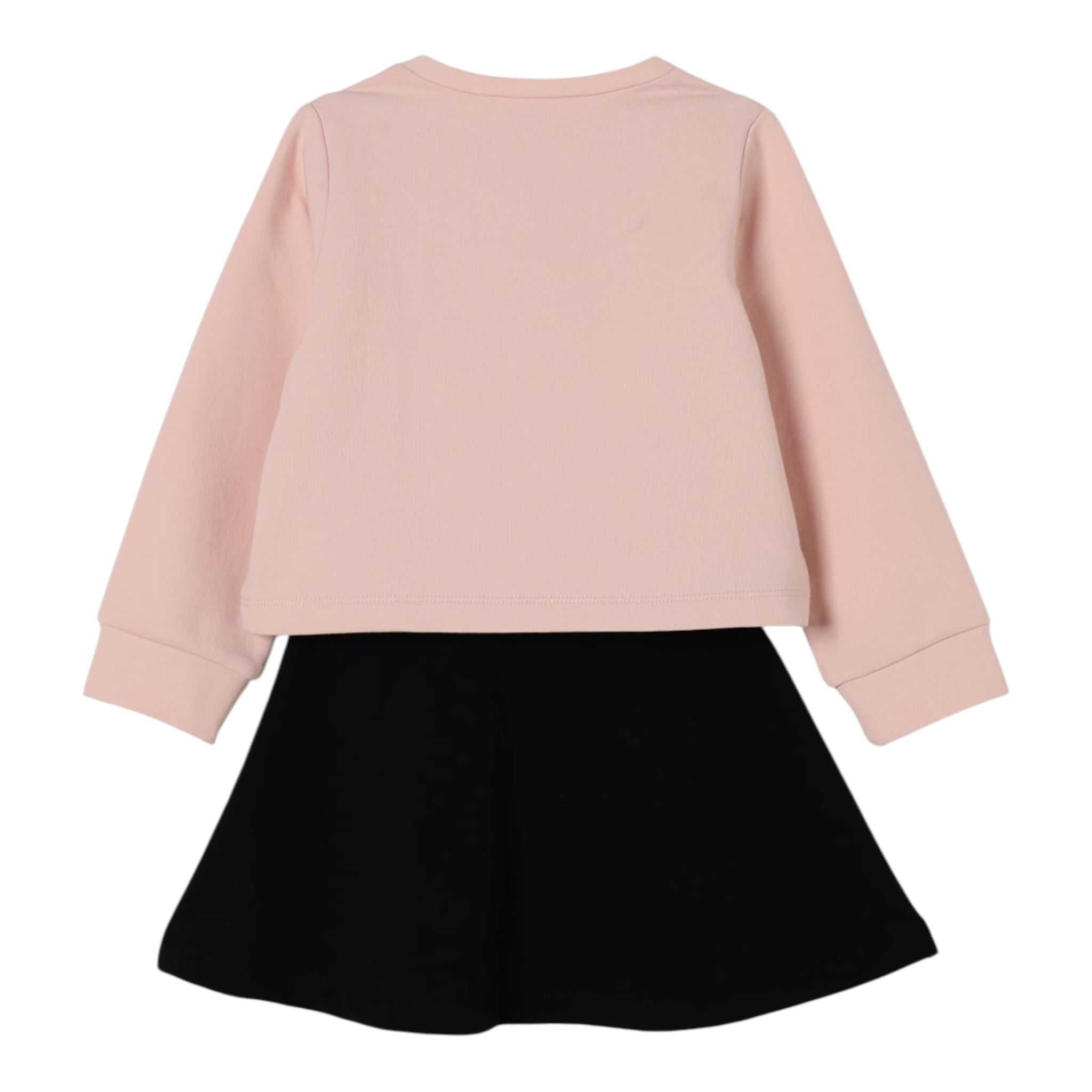 Liu Jo Completo 2Pz Felpa-Gonna Bicolore Nero/Rosa per Neonata KF5005N NERO/ROSA LIU JO 