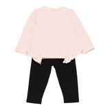 Liu Jo Completo 2Pz Felpa-Leggins Bicolore Rosa/Nero per Bambina KF5006 ROSA/NERO LIU JO 