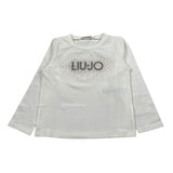 Liu Jo Shirt Girocollo tinta unita Panna per Bambina KF5011X PANNA LIU JO 