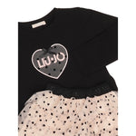 Liu Jo Completo 2 Pezzi Shirt-Gonna Nero/Rosa per Neonata KF5037XXN NERO/ROSA LIU JO 