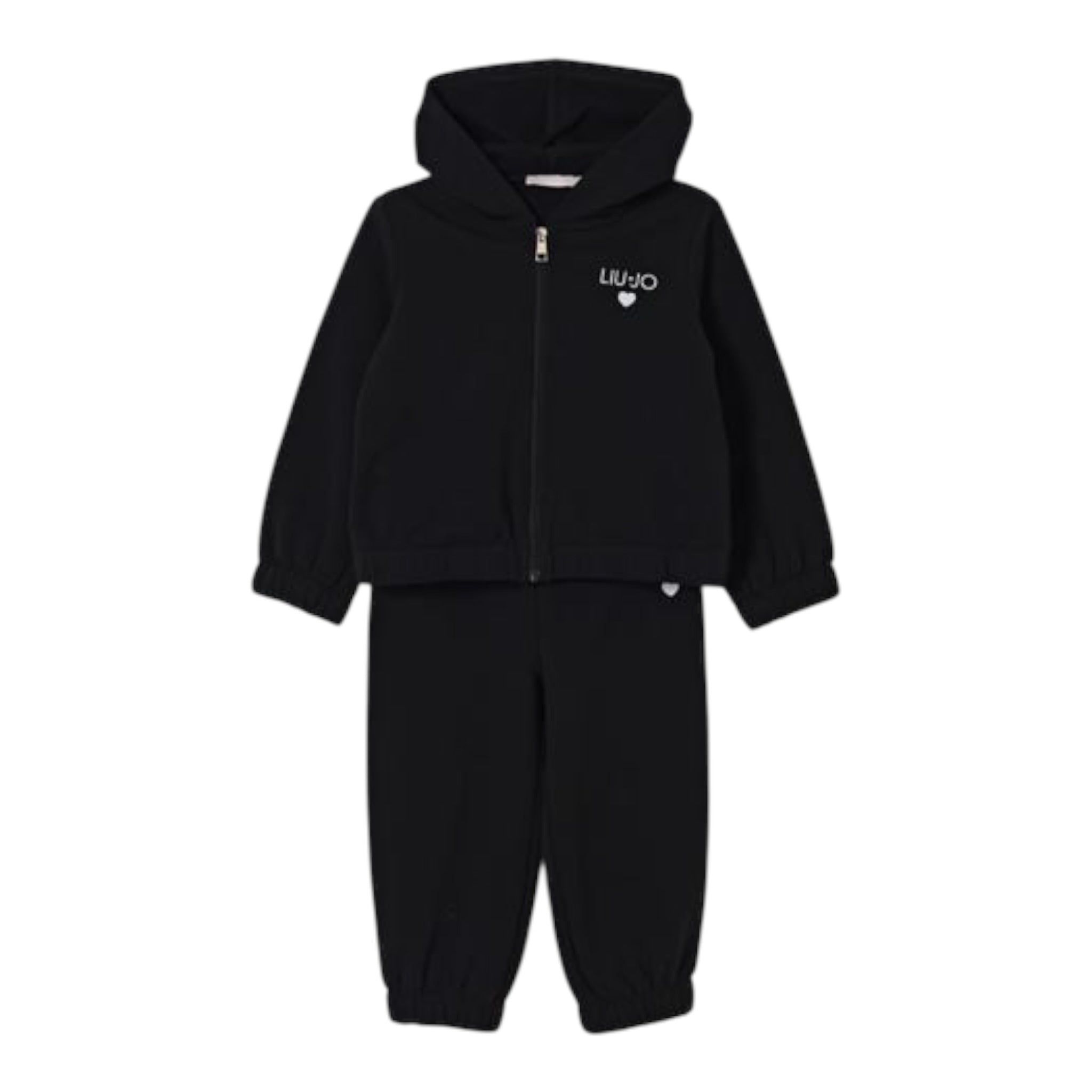Liu Jo Completo 2 Pezzi Felpa-Pantalone tinta unita Nero per Bambina KF5044JX NERO LIU JO 