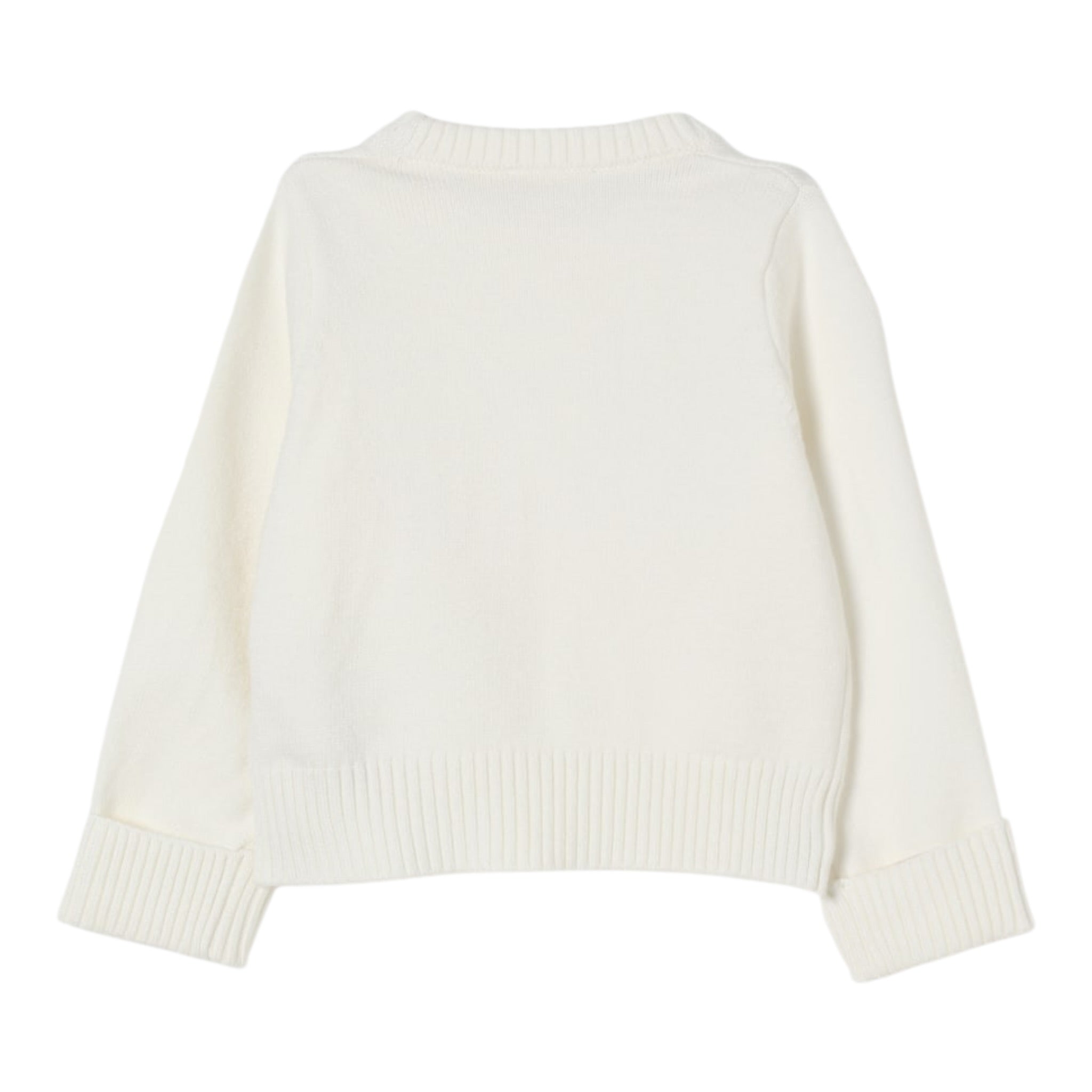 Liu Jo Maglia Girocollo tinta unita con Brillantini Panna per Bambina KF5055X PANNA LIU JO 