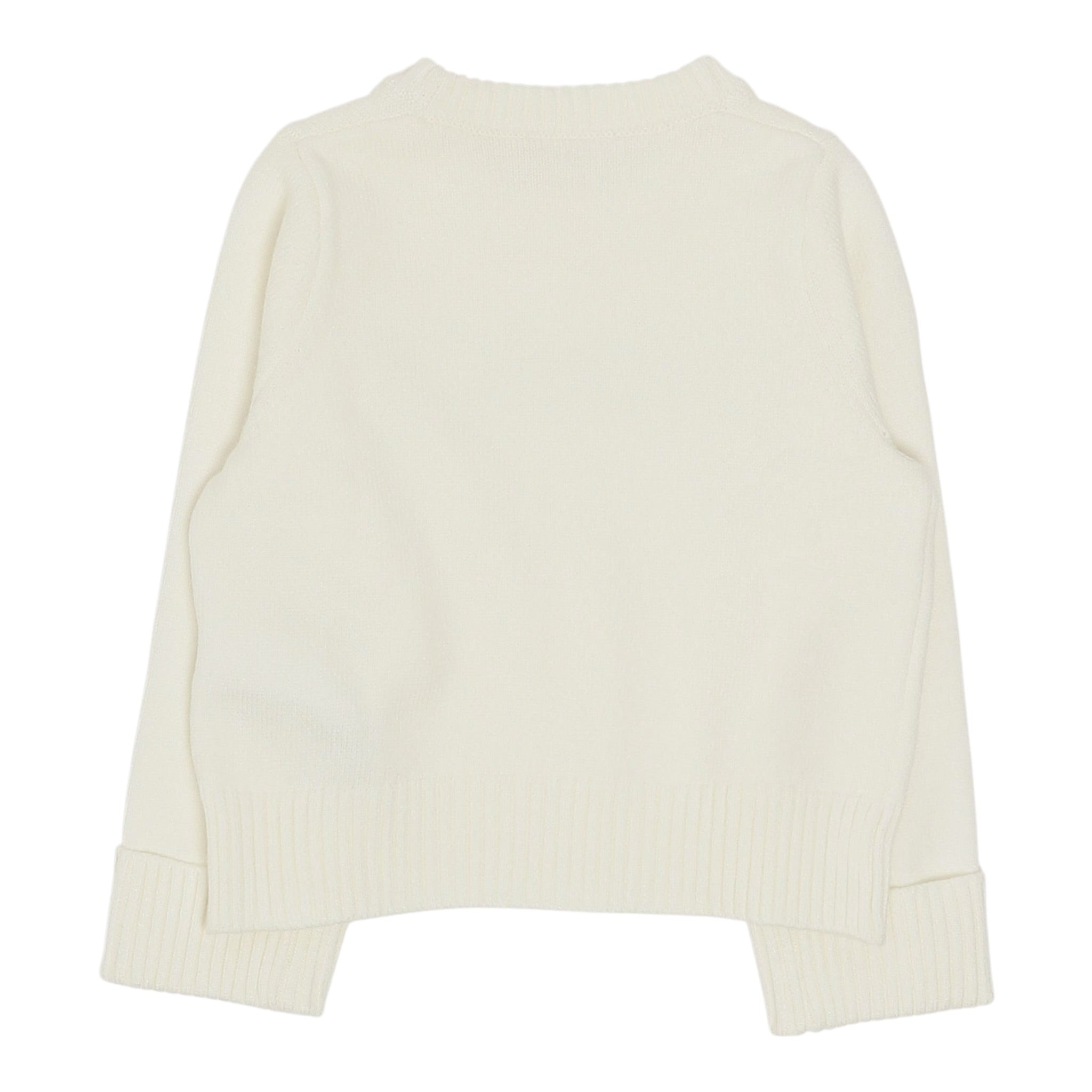 Liu Jo Maglia Girocollo tinta unita con Brillantini Panna per Bambina KF5055XX PANNA LIU JO 