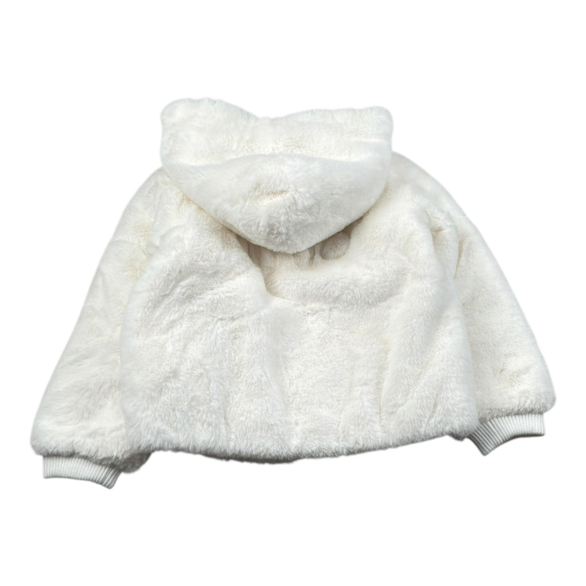 Liu Jo Pelliccia Tinta Uita con Zip E Cappuccio Bianco per Bambina KF5058XXX BIANCO LIU JO 