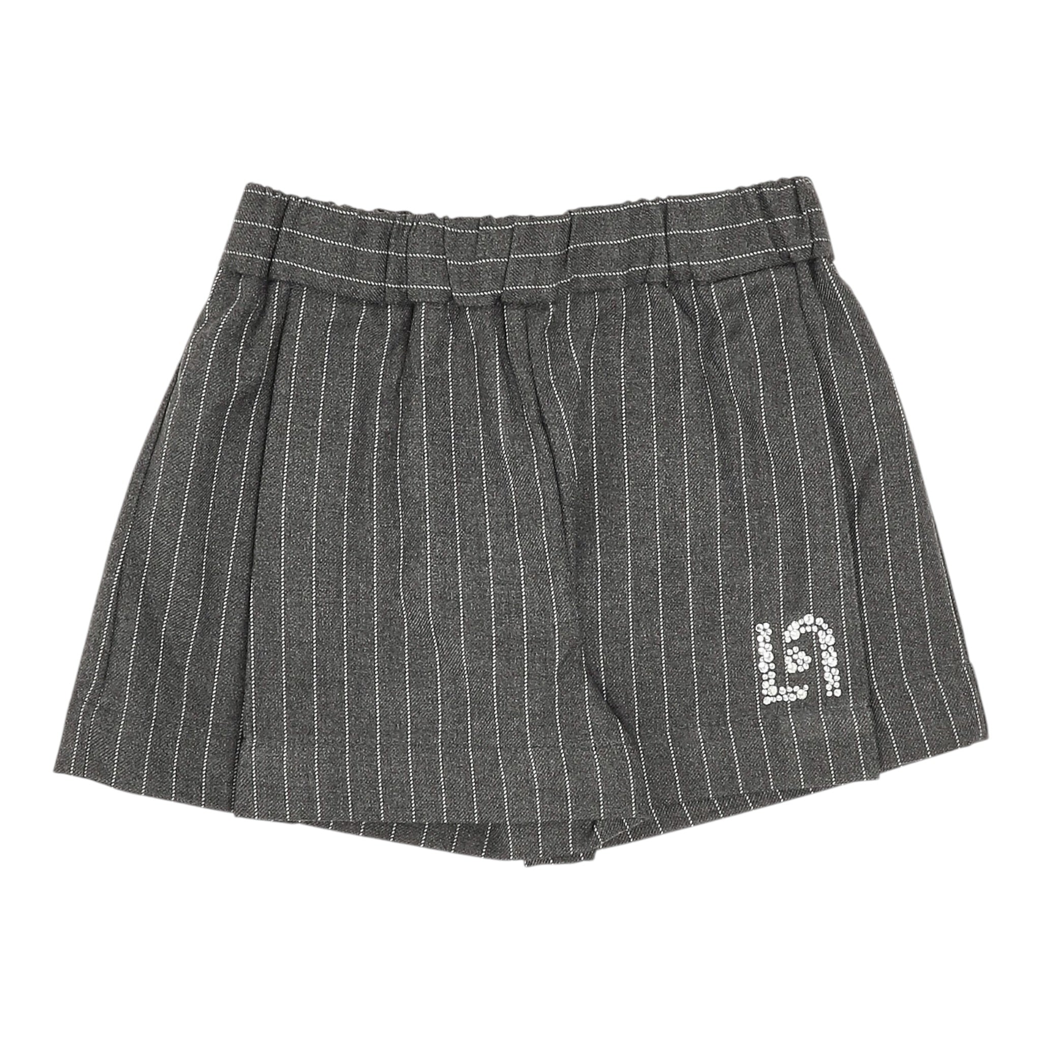 Liu Jo Short tinta unita con Fantasia A Righe Grigio per Bambina KF5064XXXXX GRIGIO LIU JO 
