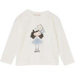 Liu Jo Shirt Girocollo tinta unita con Brillantini Bianco per Neonata KF5076XX BIANCO LIU JO 