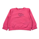 Liu Jo Felpa Xhiusa Girocollo con Brillantini Rosa per Neonata KF5079 ROSA LIU JO 