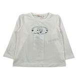 Liu Jo Shirt Girocollo tinta unita con Logo Bianco per Bambina KF5087J BIANCO LIU JO 