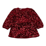 Liu Jo Abito Manica Lunga tinta unita con Paillettes Rosso per Neonata KF5104X ROSSO LIU JO 