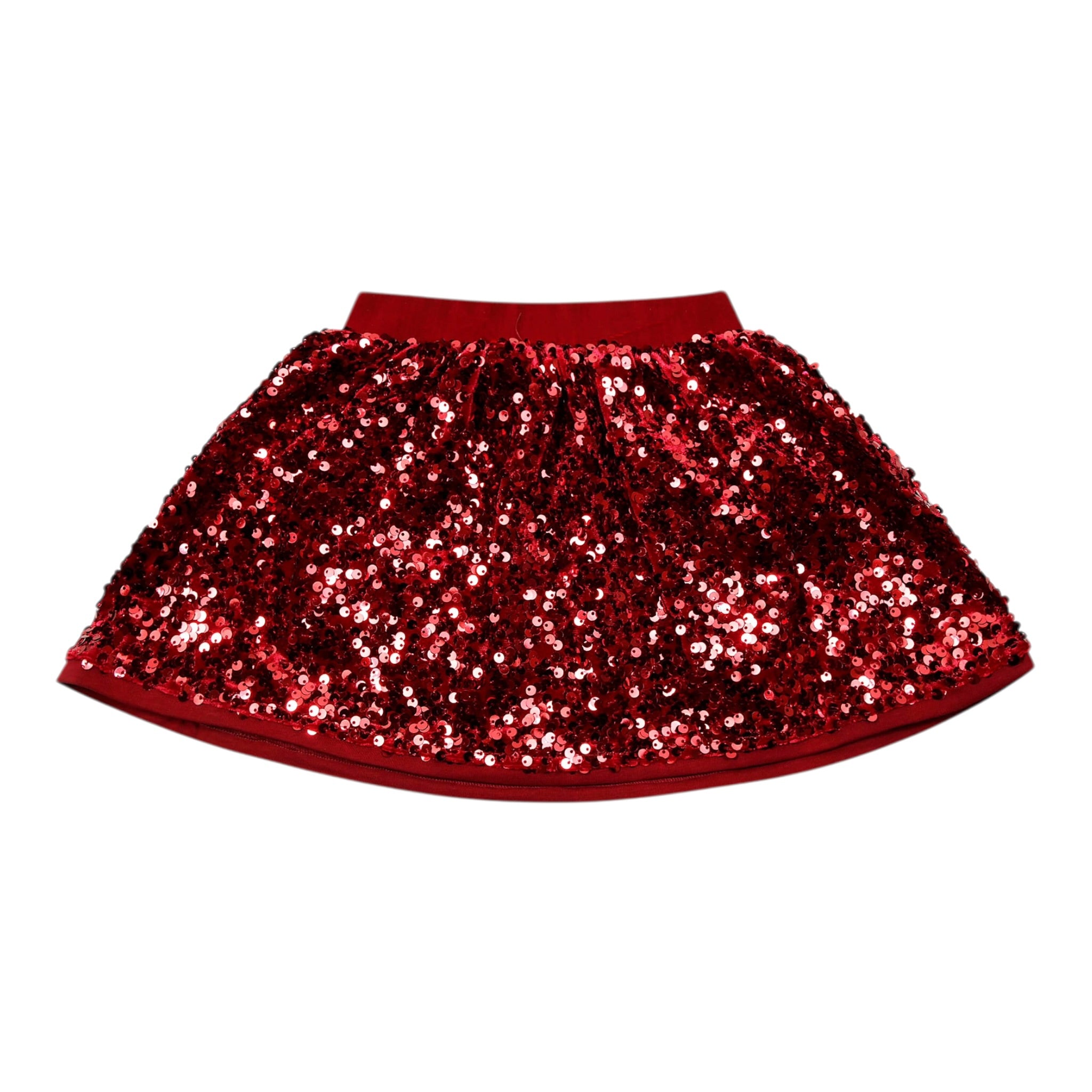 Liu Jo Gonna tinta unita con Paillettes Rosso per Neonata KF5105NX ROSSO LIU JO 