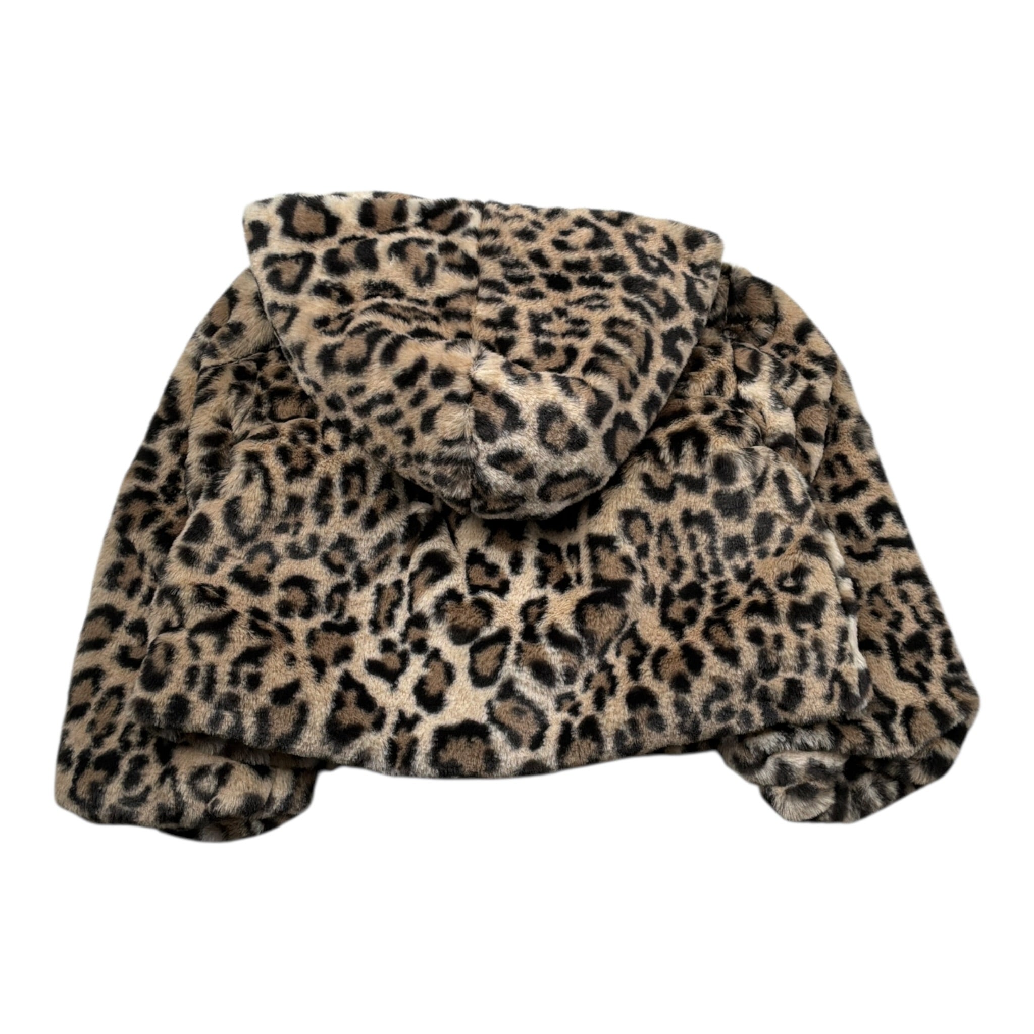 Liu Jo Pelliccia con Cappuccio Fantasia Maculata Marrone per Bambina KF5106XJ MARRONE LIU JO 