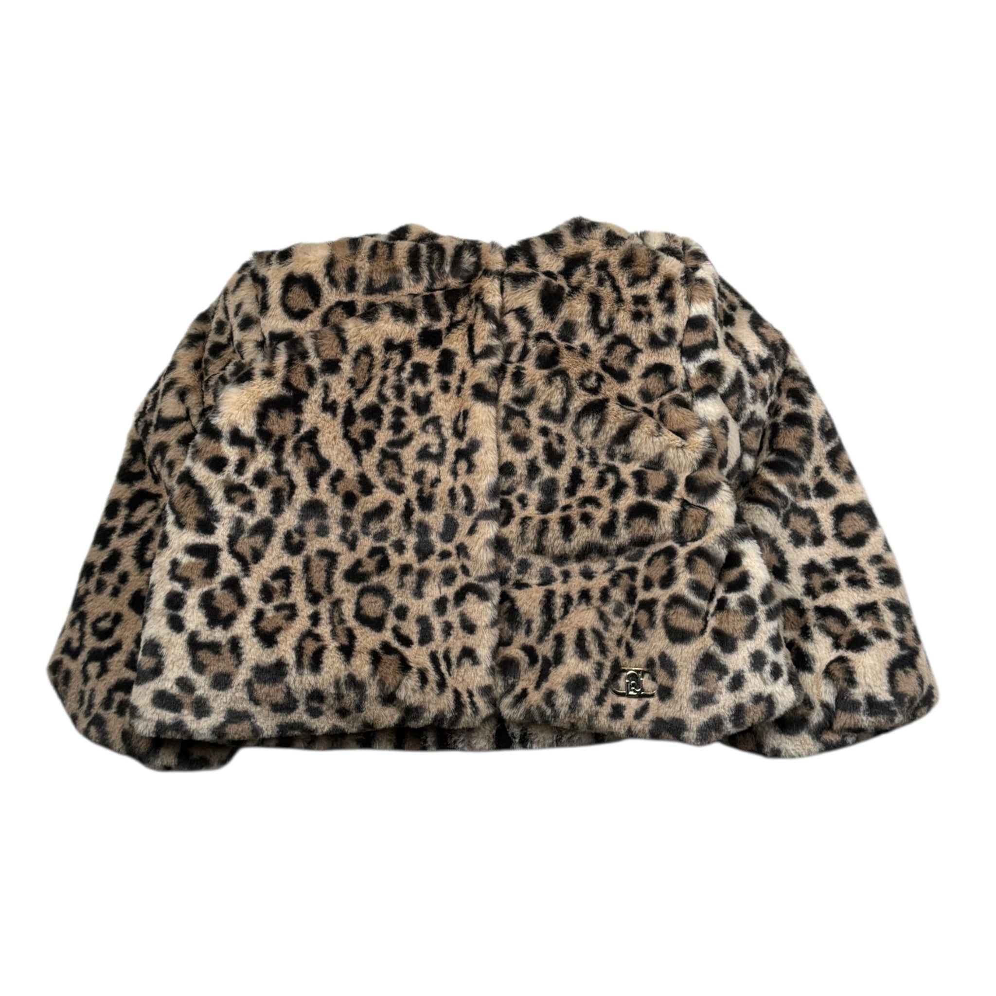 Liu Jo Pelliccia con Cappuccio Fantasia Maculata Marrone per Neonata KF5106X MARRONE LIU JO 