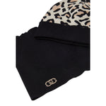 Liu Jo Set Cappello-Sciarpa Fantasia Maculata Beige/Nero per Bambina KF5123 BEIGE/NERO LIU JO 
