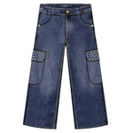 Liu Jo Jeans tinta unita Modello Palazzo Blu per Bambina KF5129 BLU LIU JO 