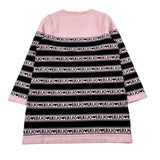 Liu Jo Abito Manica Lunga tinta unita con Logo Rosa per Bambina KF5130 ROSA LIU JO 