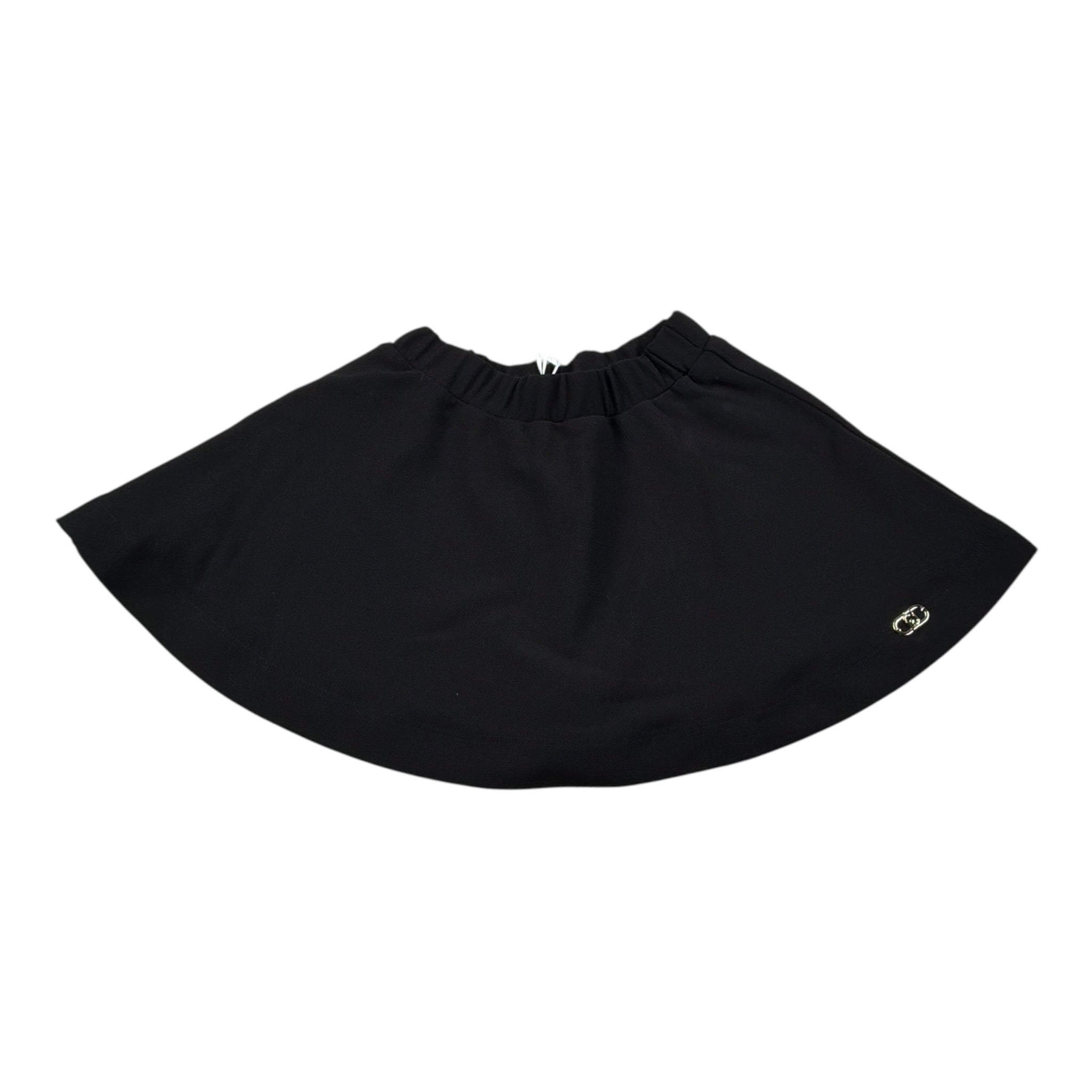 Liu Jo Gonna tinta unita con Elastico In Vita Nero per Bambina LF5085 NERO LIU JO 