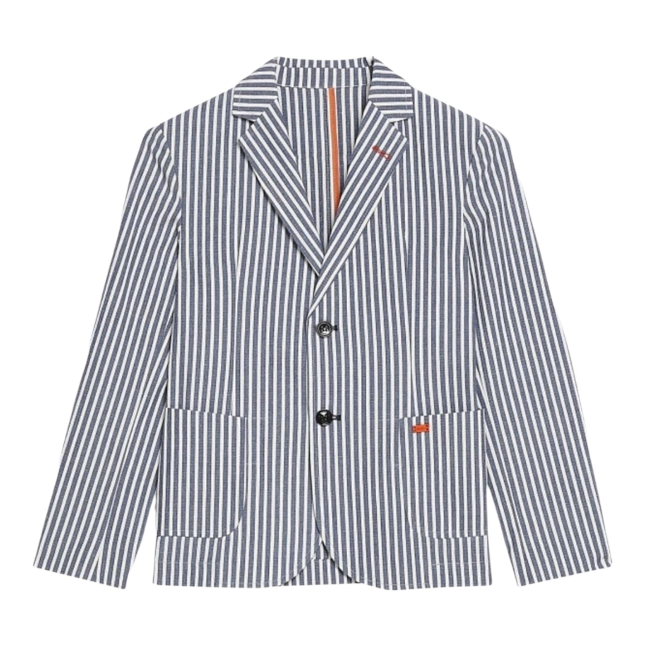 Liu Jo Giacca Fantasia A Righe Blu per Bambino QA3016 BLU LIU JO 