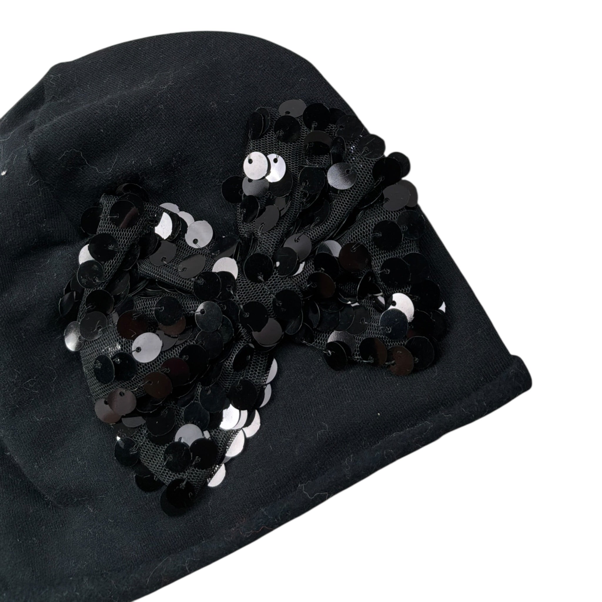 Lu & Lu Cappello tinta unita con Brillantini Nero per Bambina 25 NERO LU & LU 