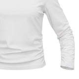 Lu Lu By Miss Grant Shirt tinta unita con Arricci Bianco per Bambina LL3837 BIANCO LU LU BY MISS GRANT 