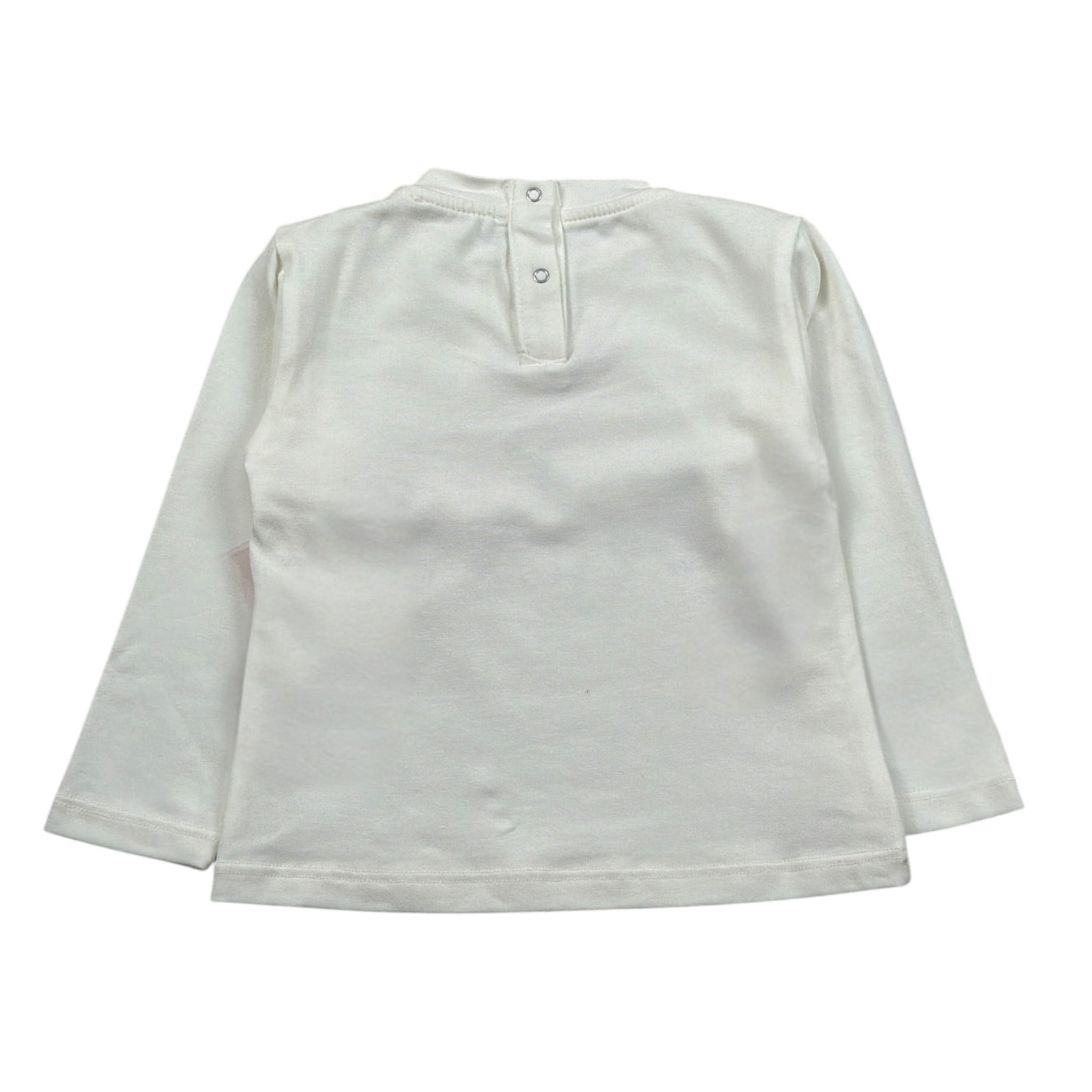 U+È Shirt Girocollo tinta unita con Stapa Panna per Neonata UE1670 PANNA U+è 