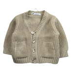 U+È Cardigan tinta unita con Bottoni Beige per Neonato UEM0428 BEIGE U+è 