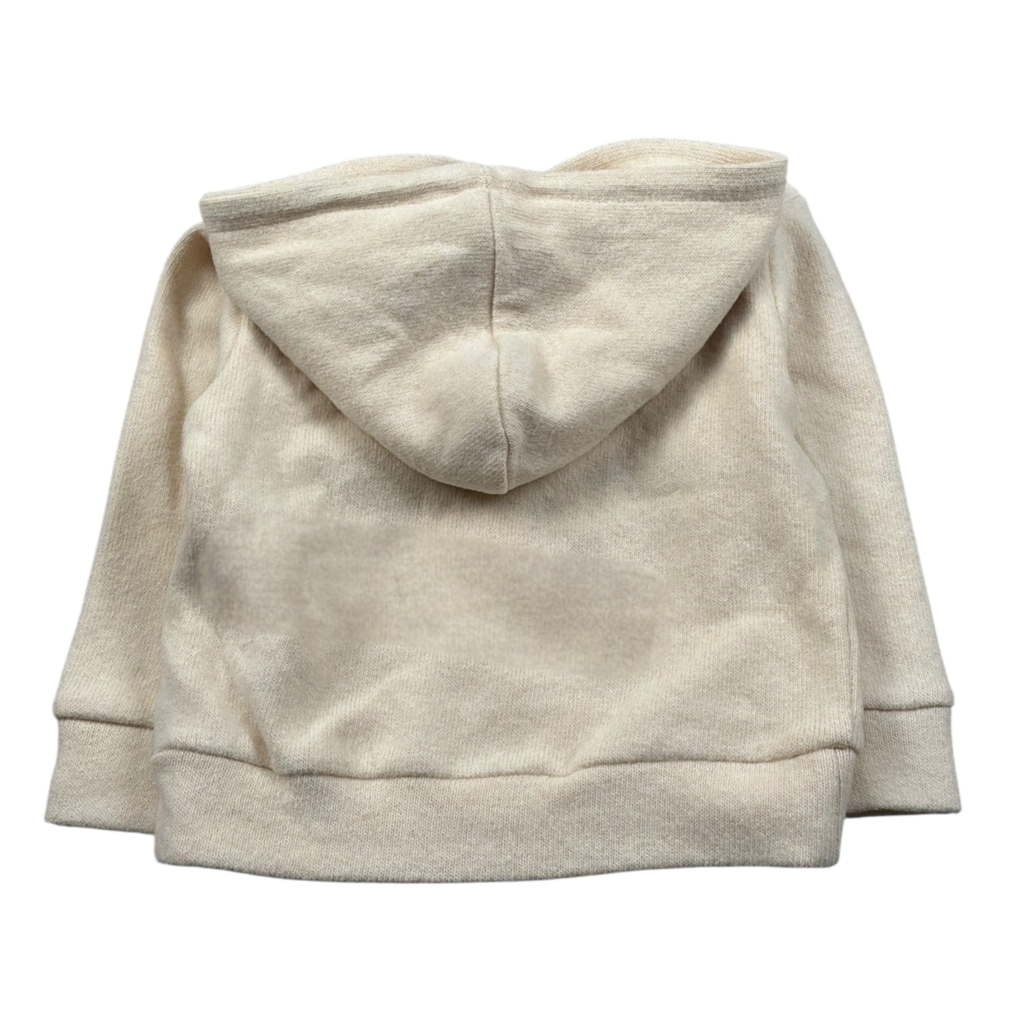 U+È Felpa In Maglia tinta unita con Stampa Beige per Neonato UEM0434 BEIGE U+è 