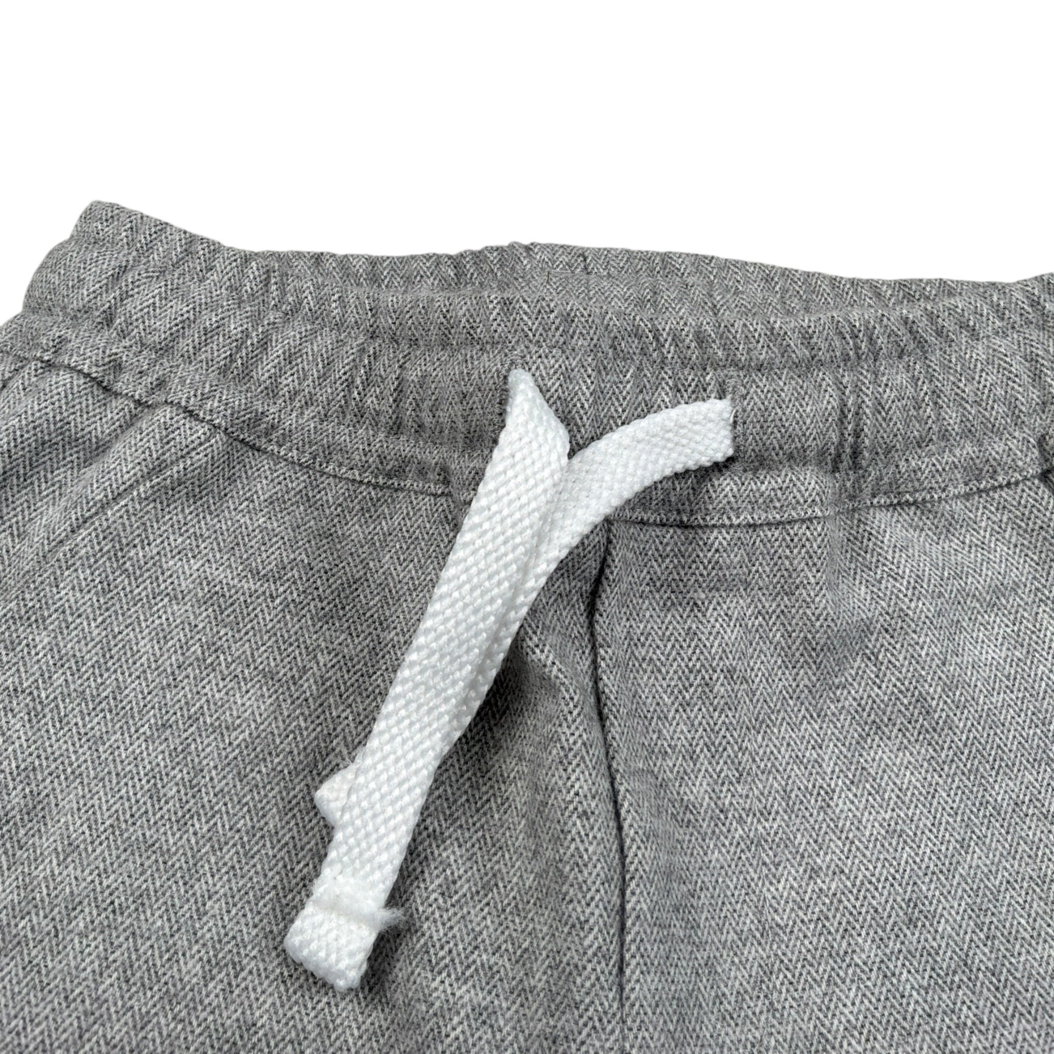 U+È Pantalone tinta unita con Elastico In Vita Grigio per Neonato UEM0468 GRIGIO U+è 